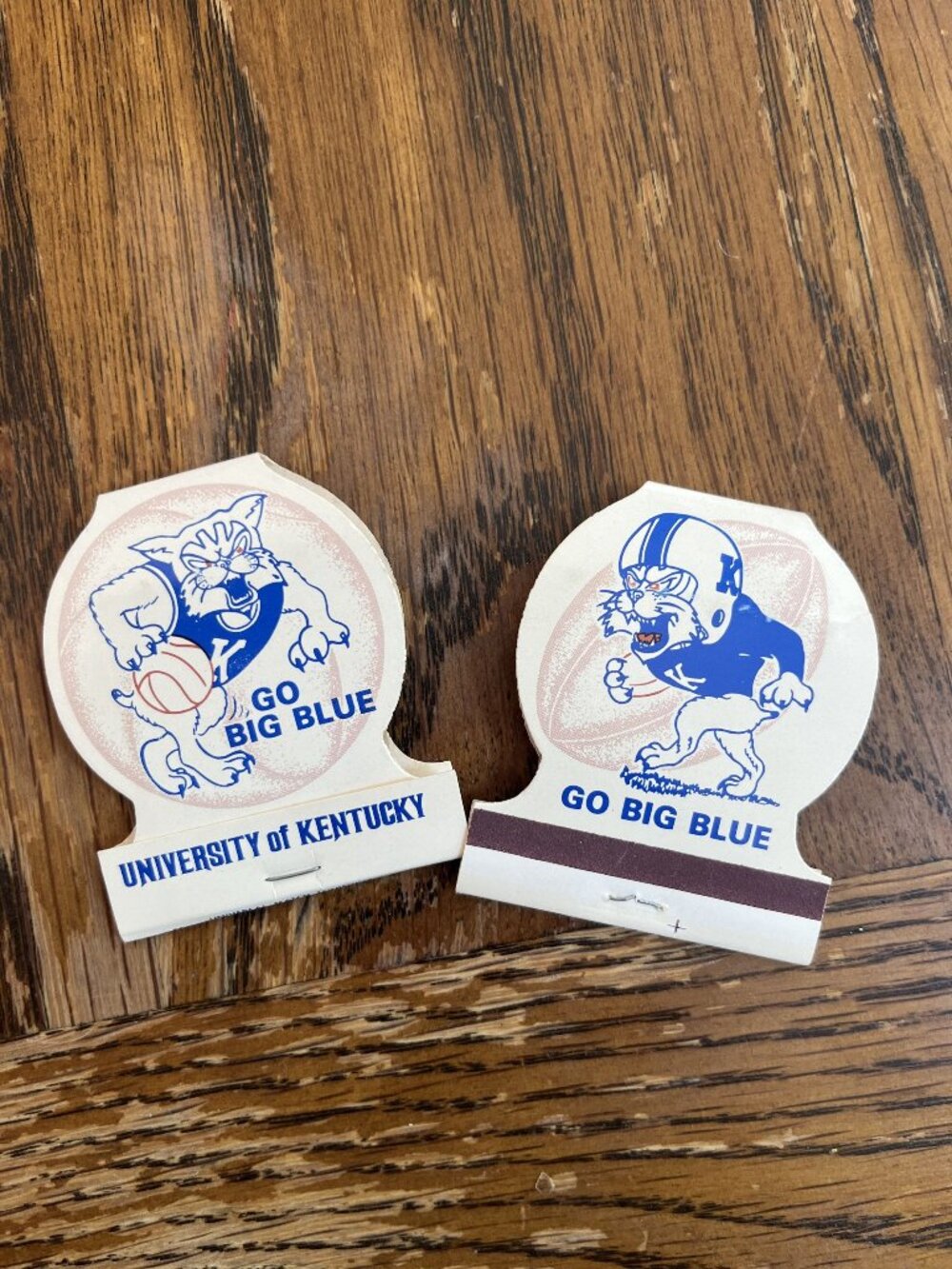 Vintage University Of Kentucky Go Big Blue Memorabilia Matchbooks Set Of 2 UK Wi